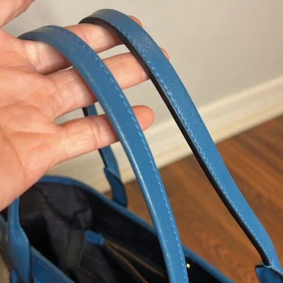 Loewe Calfskin Tote Bag Blue - Picture 6 of 7